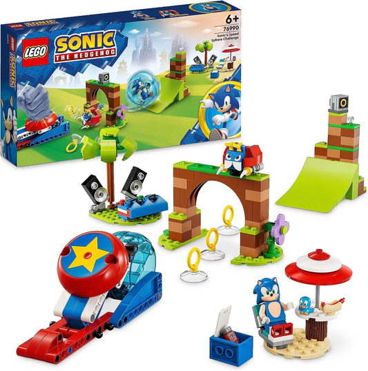 LEGO 76990 Sonic the Hedgehog Sonic's Speed Sphere Challenge Set Idade +6 anos