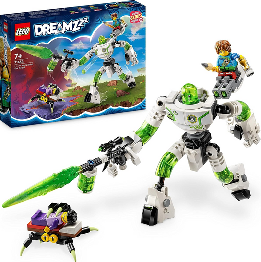 LEGO 71454 Conjunto de brinquedos DREAMZzz Mateo e Z-Blob, o robô com figura de robô e minifiguras de Jayden e Mateo, jogo de aventura de sonho imaginativo baseado no programa de TV, brinquedos para crianças com mais de 7 anos