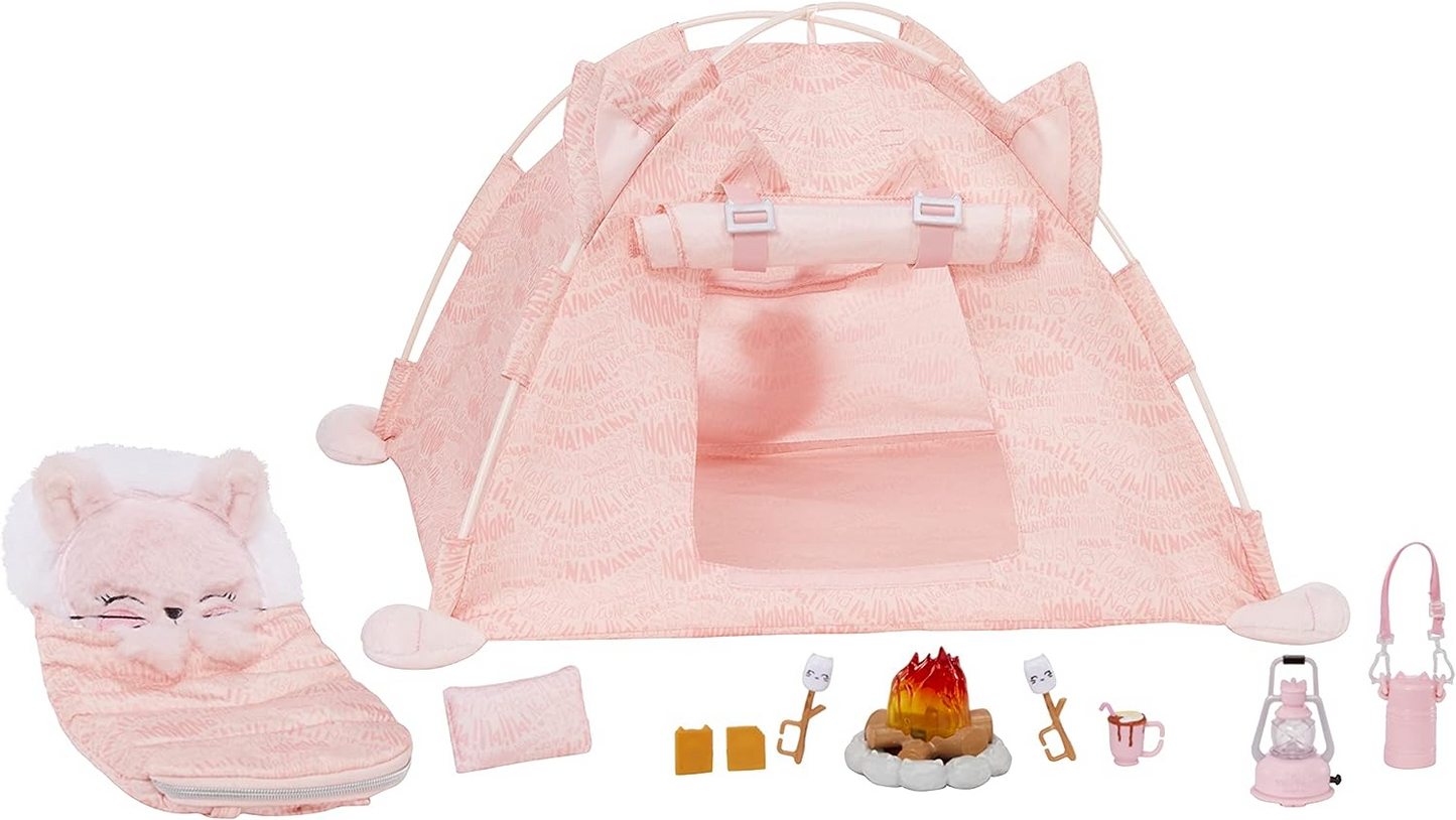 Na! Na! Na! Surprise 0-035051-57945-8 Conjunto de acampamento para bonecas, cinza