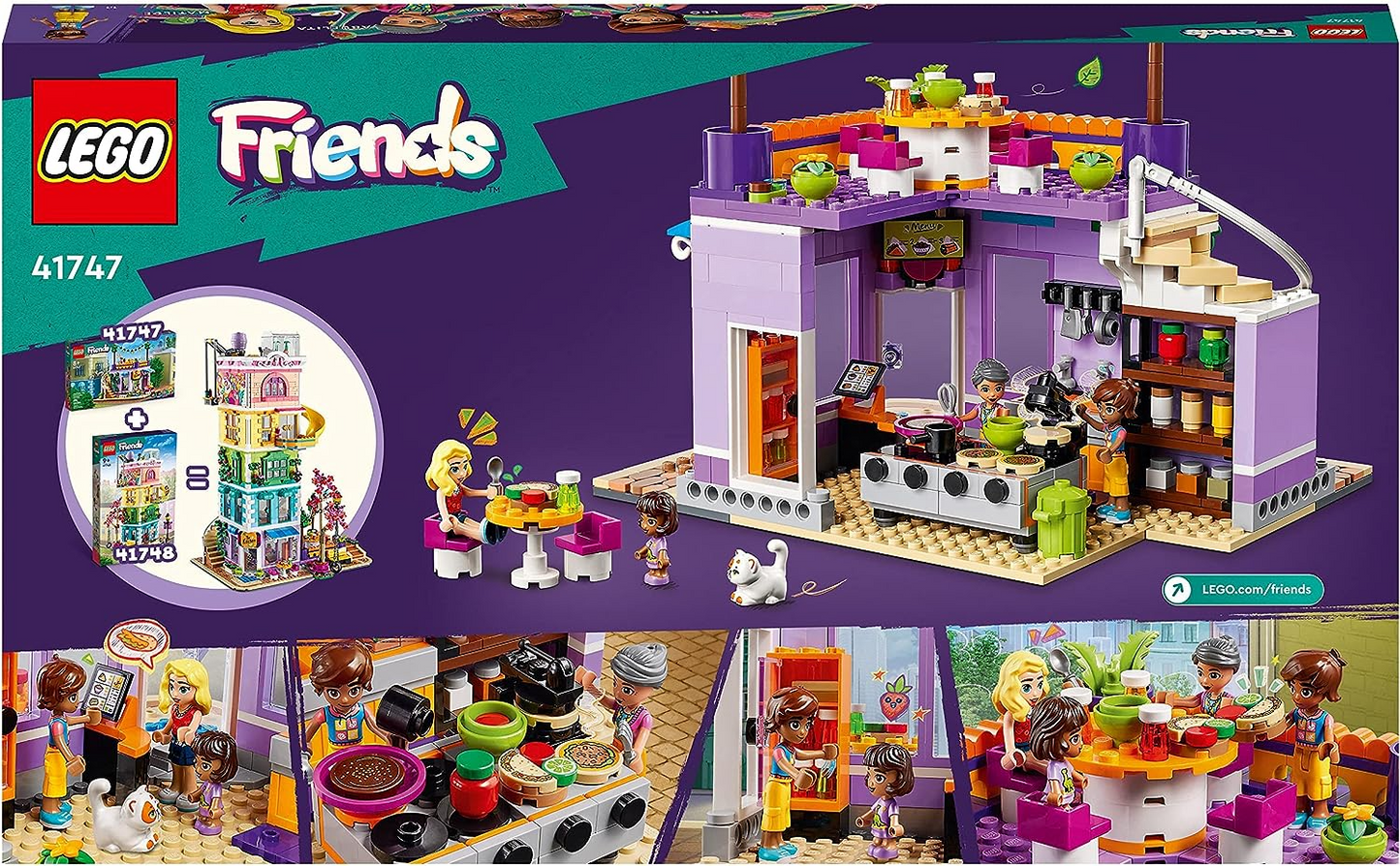 LEGO - Jogo de construção Cozinha Comunitária de Heartlake City com Mini  Bonecas e Gatinho 41747, LEGO FRIENDS