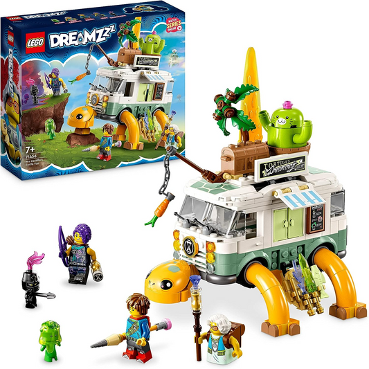 LEGO 71456 DREAMZzz Mrs. Castillo's Turtle Van Set, construa um veículo de brinquedo do programa de TV de 2 maneiras, com personagens Mateo, Zoey e Z-Blob, brinquedos para crianças, meninos e meninas com mais de 7 anos