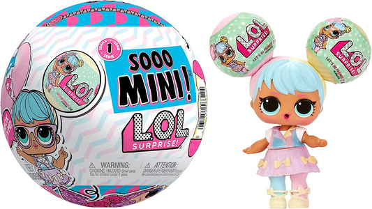 L.O.L. Surprise!  Sooo Mini Dolls - VARIEDADE ALEATÓRIA - Inclui boneca colecionável de edição limitada, 8 surpresas, mini bolas LOL Surprise - ótimo presente para crianças de 4 anos ou mais