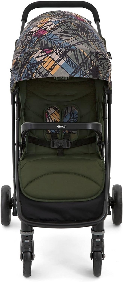 Graco Carrinho de passeio/carrinho compacto Breaze Lite2 com capa de chuva - Adequado desde o nascimento até aprox. 4 anos (0-22kg). Leve com apenas 6,5kg, Couture Fern Fashion
