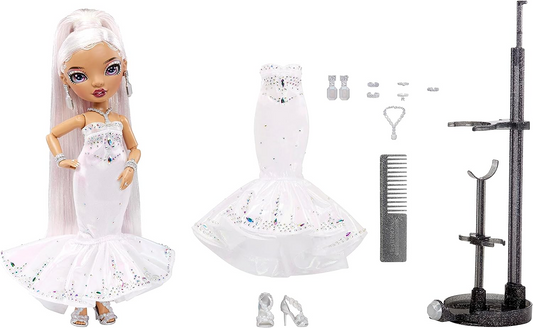 Rainbow High Holiday Editon Collectors Fashion Doll 2022 - ROXIE GRAND - Inclui cabelo multicolorido, vestido iridescente e diamante e acessórios de boneca premium - Ótimo presente para crianças a partir de 6 anos