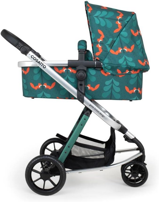 Cosatto Giggle Sistema de viaje 3 en 1, desde nacimiento hasta 18 kg, tamaño de silla de paseo, cochecito, capazo y asiento de coche, ligero, compacto y fácil de plegar Incluye funda para lluvia gratis (para amigos)