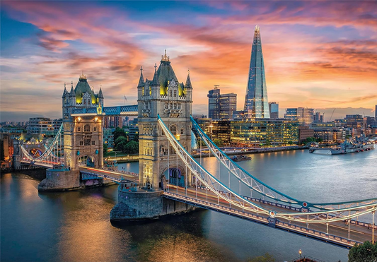 Clementoni 31694 Coleção London Twilight 1500 peças, quebra-cabeça para adultos feito na Itália, multicolorido