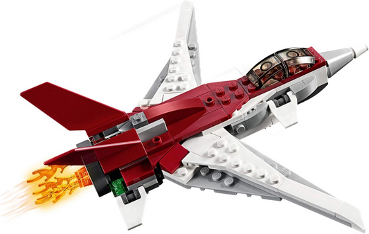 LEGO 31086 Creator Futuristic Flyer, Espaço e Robô 3 em 1 Conjunto de construção, Brinquedos de veículos para crianças de 7 anos ou mais