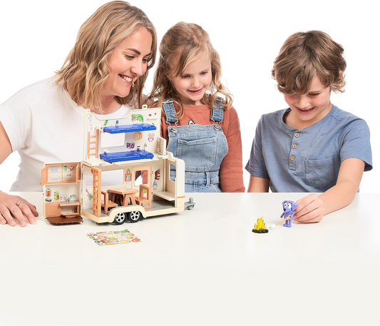 Juego de caravanas Bluey, figuras de 2,5 a 3 pulgadas