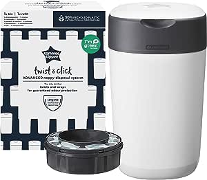 Tommee Tippee Sangenic Twist and Click Lixeira Elimina Odores e Germes - Branca