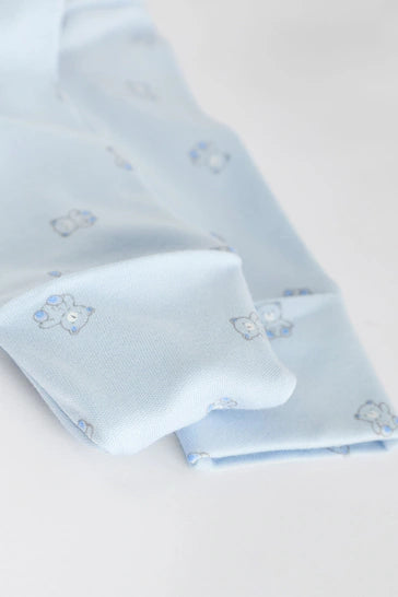 |BabyBoy| Pacote De 7 Pijamas Blue Baby Bear (0-2 anos)