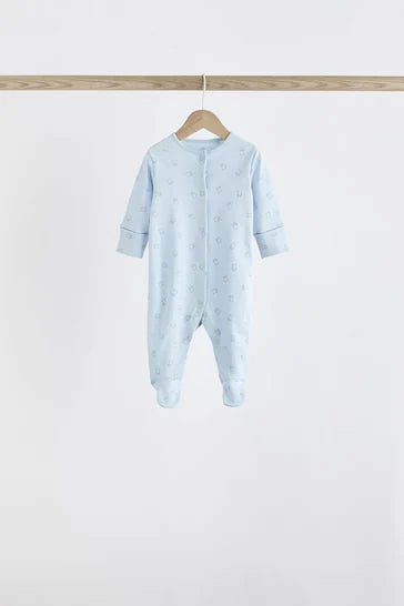 |BabyBoy| Pacote De 7 Pijamas Blue Baby Bear (0-2 anos)