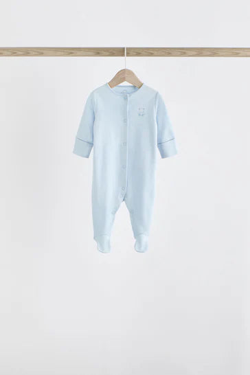|BabyBoy| Pacote De 7 Pijamas Blue Baby Bear (0-2 anos)