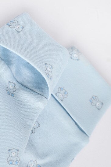 |BabyBoy| Pacote De 4 Pijamas Blue Baby Bear (0-2 anos)