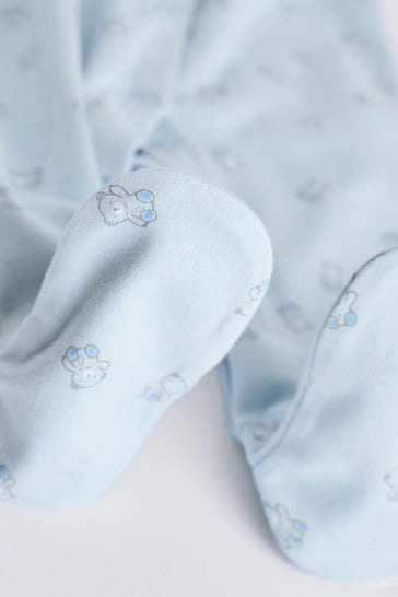 |BabyBoy| Pacote De 4 Pijamas Blue Baby Bear (0-2 anos)