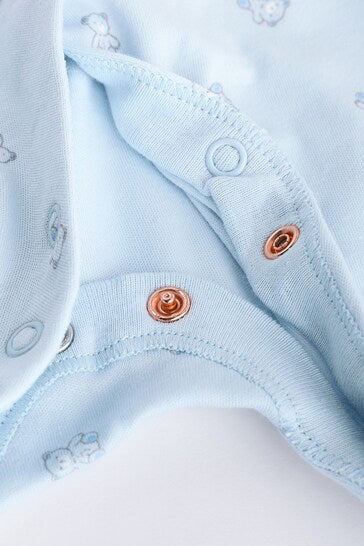 |BabyBoy| Pacote De 4 Pijamas Blue Baby Bear (0-2 anos)