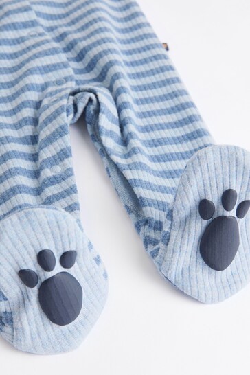 |BabyBoy| Macacão Família Bebê - Múmia Azul (0-2 anos)