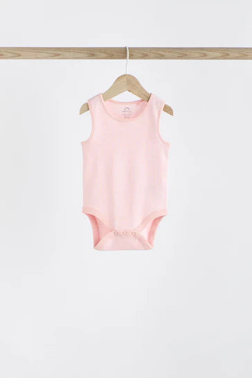 |Niña| Pack de 5 chalecos para bebé Conejito Rosa