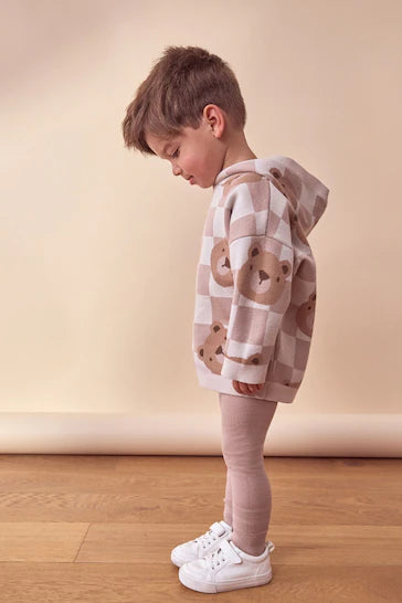 |Niño| Conjunto de sudadera y leggings de punto Neutral Bears (de 3 meses a 7 años)