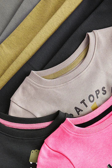 |Niña| Pack de 3 pijamas abrigados 100 % algodón - Dinosaurio rosa/verde (de 9 meses a 12 años)