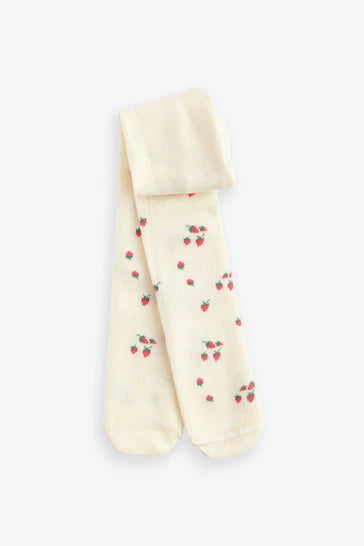 |BabyGirl| Pacote de 2 meias-calças para bebê - Creme de frutas (0 meses - 2 anos)