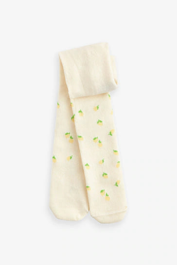 |BabyGirl| Pacote de 2 meias-calças para bebê - Creme de frutas (0 meses - 2 anos)