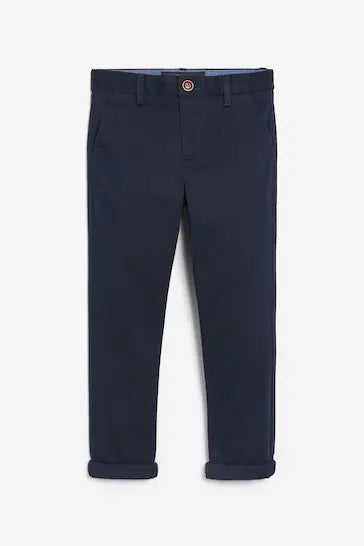 |BigBoy| Calça Chino Elástica - Navy Blue (3-17 anos)