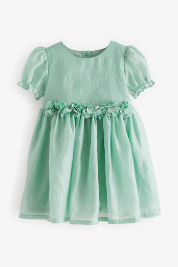|Girl| Vestido De Ocasião Corpete - Mint Green (3 meses a 8 anos)