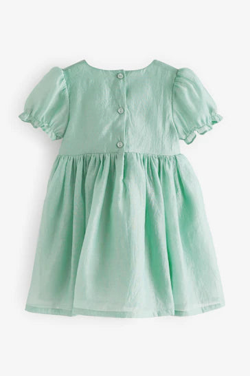 |Girl| Vestido De Ocasião Corpete - Mint Green (3 meses a 8 anos)