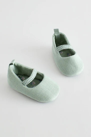 |BabyGirl| Sapatos de bebê Mary Jane - verde sálvia (0 - 24 meses)