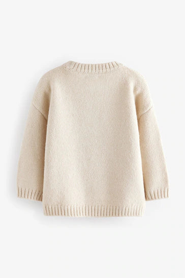 |Niño| Jersey Navideño Cuello Redondo - Rena Crua (3 meses a 7 años)