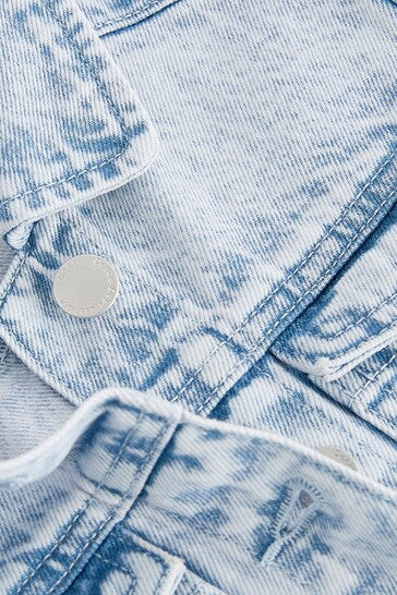 |Girl| Vestido Jeans Justo - Maxi Length Blue (3-16 anos)