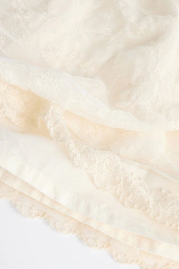 |Niña| Vestido Bebé Marfil para Ocasión (0 meses a 2 años)