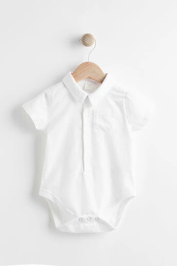 |BabyBoy| Conjunto de 4 peças de corpo de camisa, shorts e suspensórios para bebê - azul marinho (0 meses a 2 anos)