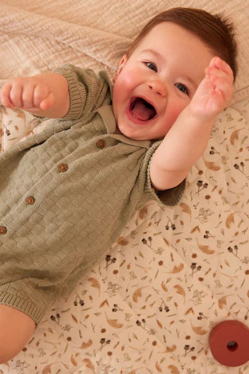 |BabyBoy| Conjunto De Camisa E Shorts De Malha Para Bebê - Neutro (0m-2 anos)