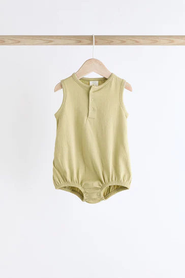 |BabyBoy| Macacão Baby Bloomer Jersey Pacote Com 4 - Dinossauro Verde