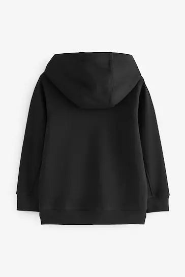 |Niño| Sudadera Básica Con Cremallera - Negro (3 a 16 años)
