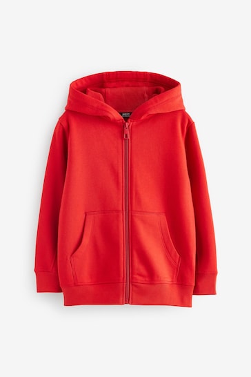 |Boy| Moletom Básico Com Zíper - Red (3 a 16 anos)