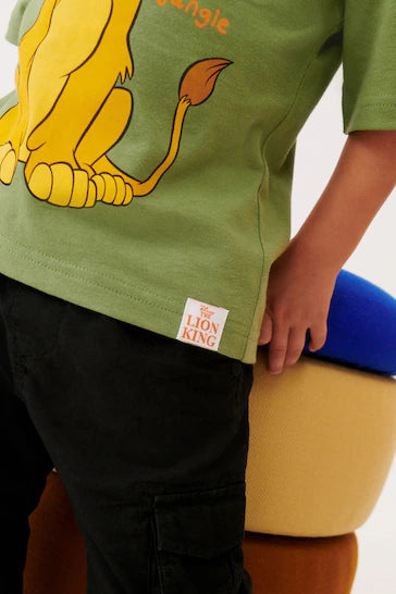 |Niño| Camiseta Simba El Rey León Verde Manga Corta (6 meses a 8 años)