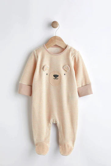 |BabyBoy| Macacão Para Bebê - Oatmeal Bear (0-2 anos)