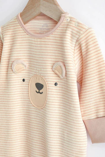 |BabyGirl| Macacão Para Bebê - Urso de Aveia (0-2 anos)