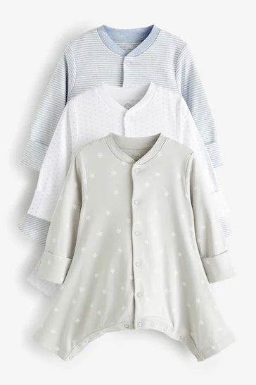 |Bebé| Pack de 3 mamelucos para Displasia de Cadera para bebé azul (0 - 3 años)