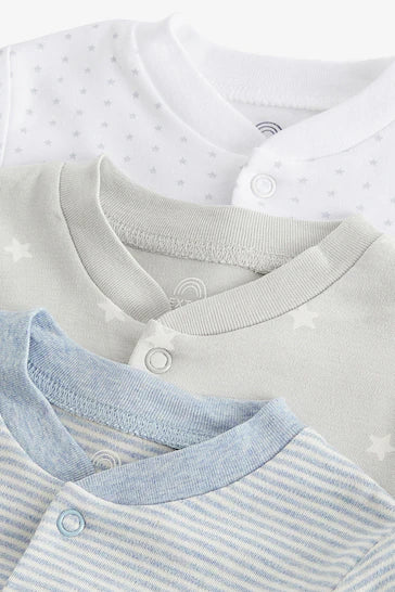 |Bebé| Pack de 3 mamelucos para Displasia de Cadera para bebé azul (0 - 3 años)