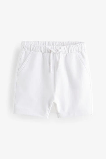|Boy| Shorts Jersey - Branco (3 meses - 7 anos)