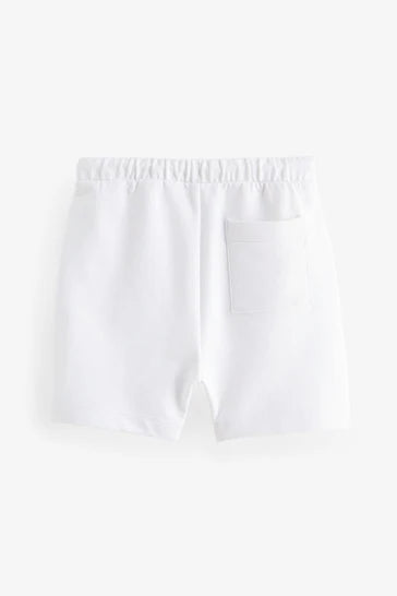 |Boy| Shorts Jersey - Branco (3 meses - 7 anos)