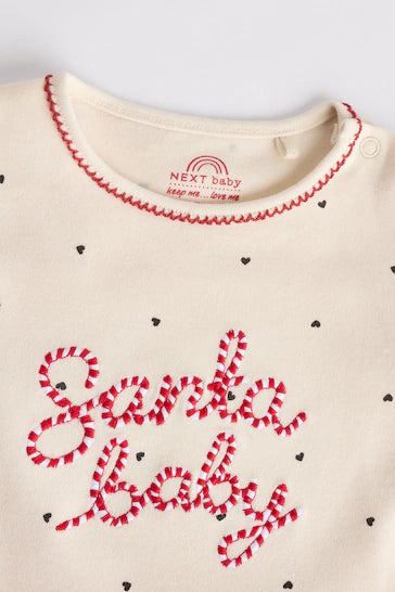 |BabyGirl| Macacão Tutu De Natal Para Bebê Vermelho/Creme (0 meses a 2 anos)