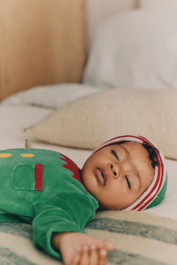 |BabyGirl| Macacão De Elfo De Natal Para Bebê - Elfo Verde (0 meses a 2 anos)