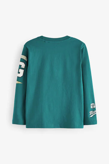 |BigBoy| Camiseta 100% Algodão Azul-Petróleo Flippy Sequin License Star Wars (3-16 anos)