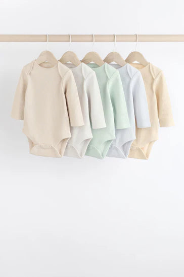 |BabyGirl| Body Para Bebê Pacote Com 5 - Planícies Neutras