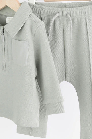 |BabyBoy| Conjunto Top e Joggers Para Bebé - Azul