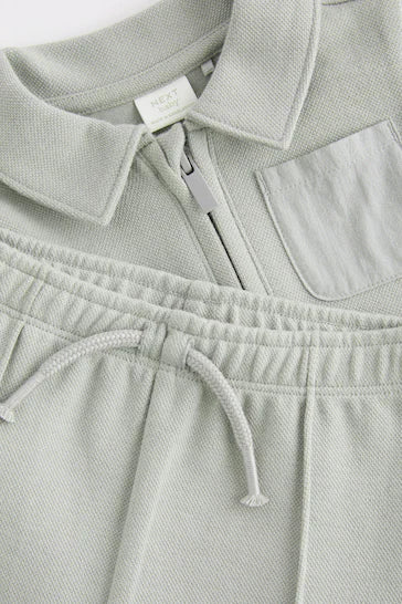 |BabyBoy| Conjunto Top e Joggers Para Bebé - Azul